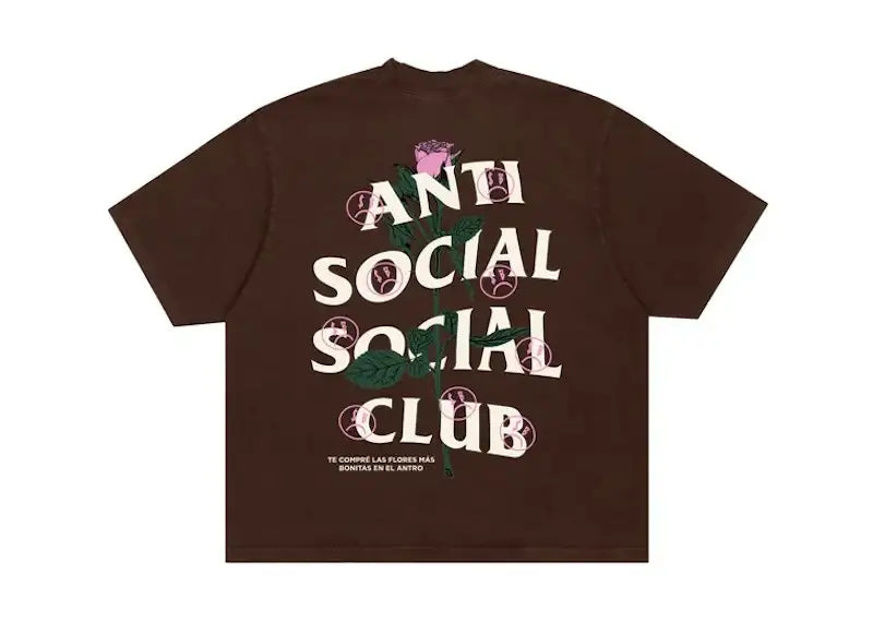 Anti Social Social Club Sadboyz Fin De Semana Tee Brown - VOSneakers